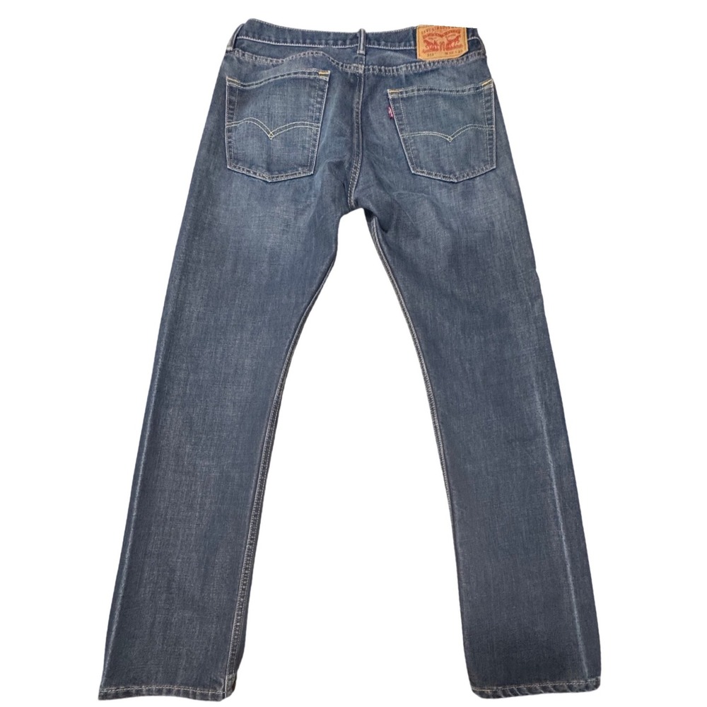 Levi's 513 Slim Straight Jeans Mens 32x31 Stretch Blue Denim Mid Wash